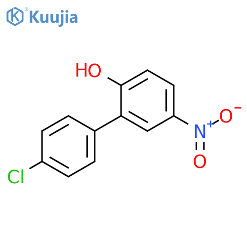 [1,1'-BIPHENYL]-2-OL, 4'-CHLORO-5-NITRO- structure
