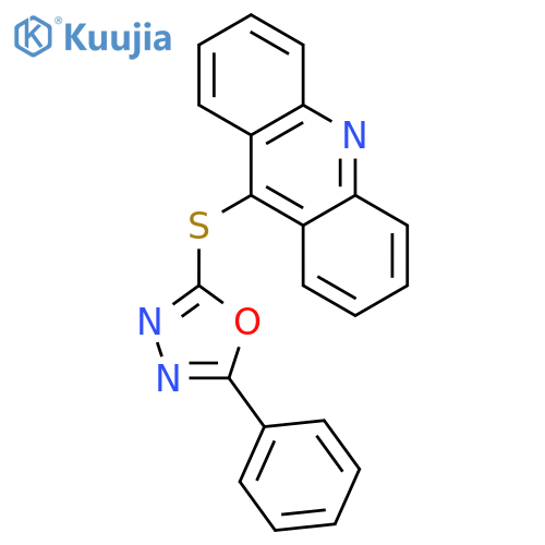 ACRIDINE, 9-[(5-PHENYL-1,3,4-OXADIAZOL-2-YL)THIO]- structure
