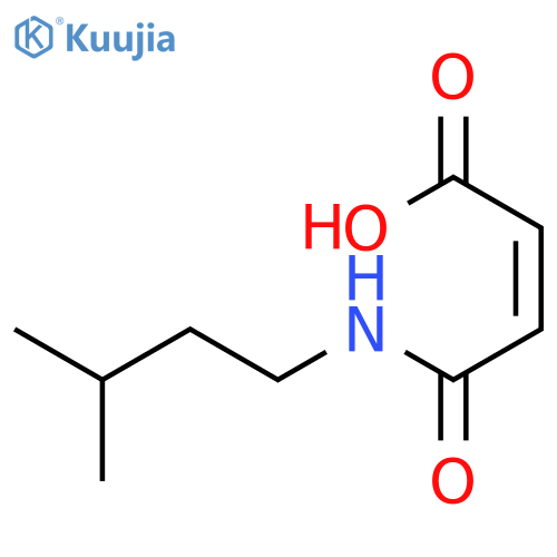 2-Butenoic acid, 4-[(3-methylbutyl)amino]-4-oxo-, (Z)- structure