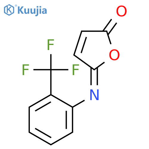 2(5H)-Furanone, 5-[[2-(trifluoromethyl)phenyl]imino]-, (Z)- structure