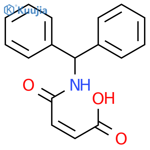 2-BUTENOIC ACID, 4-[(DIPHENYLMETHYL)AMINO]-4-OXO-, (Z)- structure
