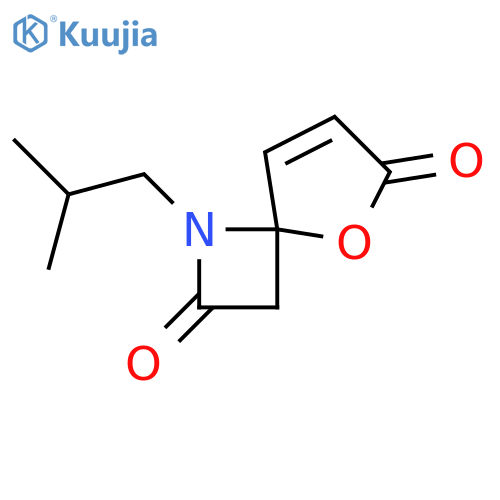 5-OXA-1-AZASPIRO[3.4]OCT-7-ENE-2,6-DIONE, 1-(2-METHYLPROPYL)- structure