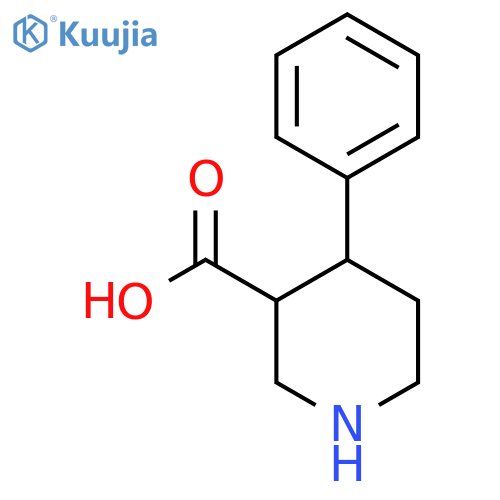4-Phenylpiperidine-3-carboxylic acid structure