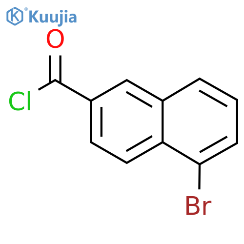 5-Bromonaphthalene-2-carbonyl chloride structure