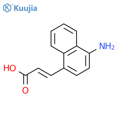 2-PROPENOIC ACID, 3-(4-AMINO-1-NAPHTHALENYL)- structure