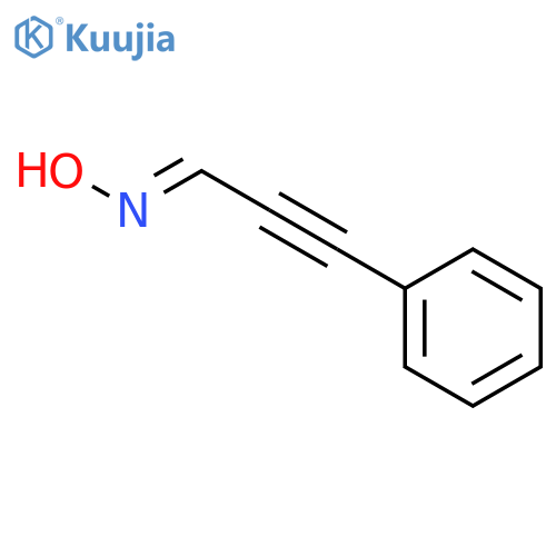 3-phenylpropynal oxime structure