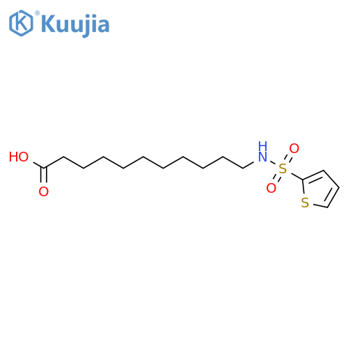 Undecanoic acid, 11-[(2-thienylsulfonyl)amino]- structure