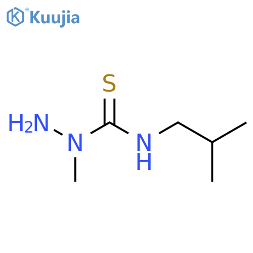 3-amino-3-methyl-1-(2-methylpropyl)thiourea structure