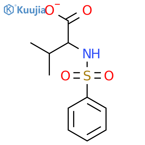 2-Benzenesulfonamido-3-methylbutanoic Acid structure