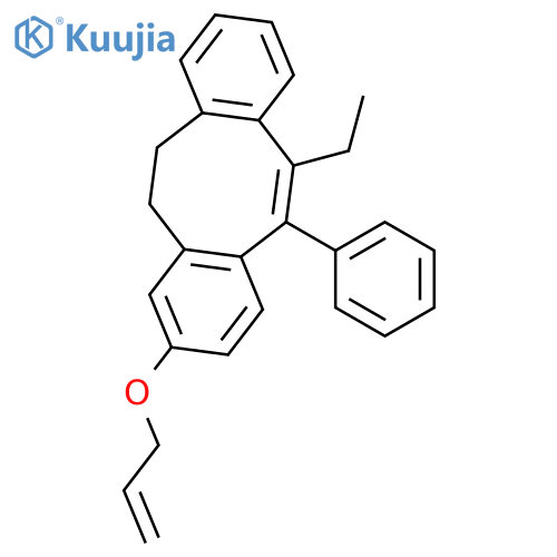 11-ethyl-12-phenyl-3-(prop-2-en-1-yloxy)-5,6-dihydrodibenzo[a,e][8]annulene structure