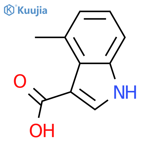 4-Methyl-1H-indole-3-carboxylic acid structure