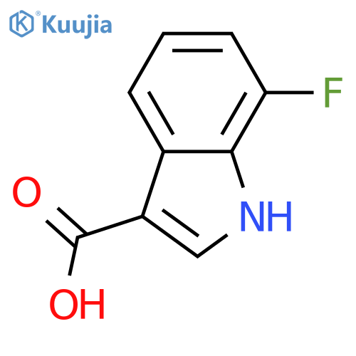 7-Fluoro-1H-indole-3-carboxylic acid structure