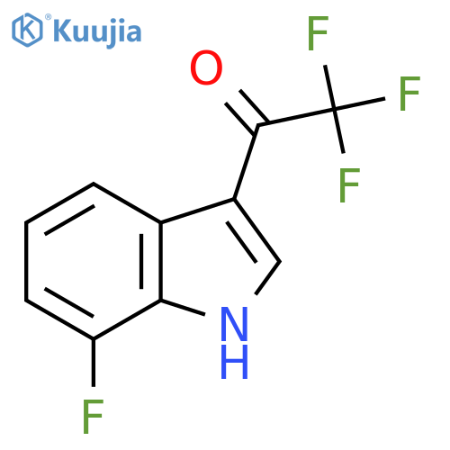 2,2,2-Trifluoro-1-(7-fluoro-3-indolyl)ethanone structure