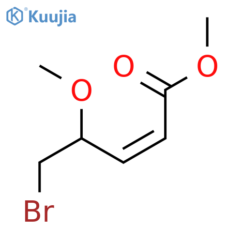 2-PENTENOIC ACID, 5-BROMO-4-METHOXY-, METHYL ESTER, (Z)- structure