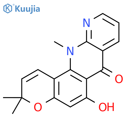 6-Hydroxy-3,3,12-trimethylchromeno[5,6-b][1,8]naphthyridin-7-one structure
