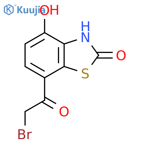 7-(2-Bromoacetyl)-4-hydroxy-3H-1,3-benzothiazol-2-one structure