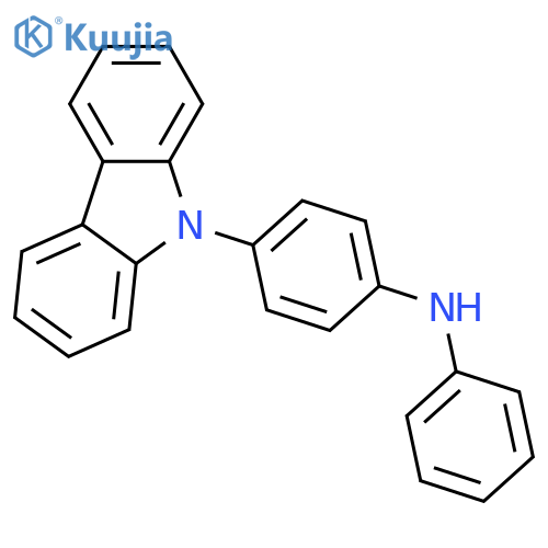 Benzenamine, 4-(9H-carbazol-9-yl)-N-phenyl- structure