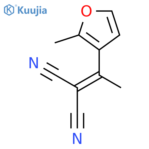Propanedinitrile, [1-(2-methyl-3-furanyl)ethylidene]- structure