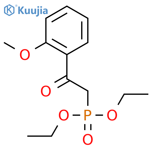 2-diethoxyphosphoryl-1-(2-methoxyphenyl)ethanone structure