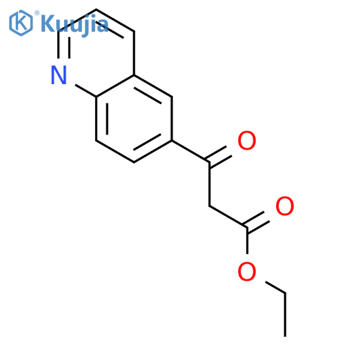 Ethyl 3-oxo-3-(quinolin-6-yl)propanoate structure
