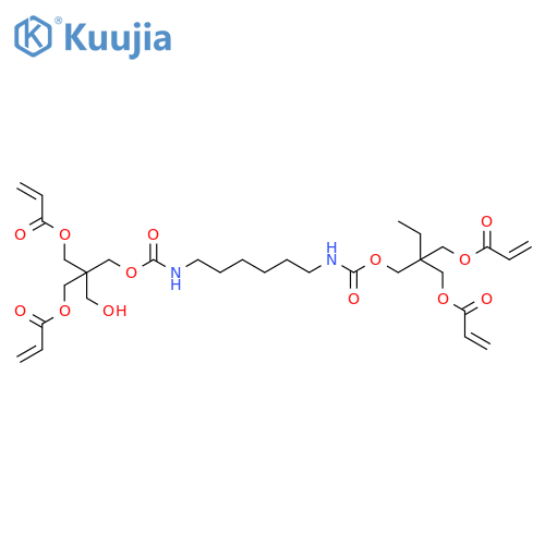 11,15-Dioxa-2,9-diazaoctadec-17-enoicacid, 13-(hydroxymethyl)-10,16-dioxo-13-[[(1-oxo-2-propen-1-yl)oxy]methyl]-,2,2-bis[[(1-oxo-2-propen-1-yl)oxy]methyl]butyl ester structure