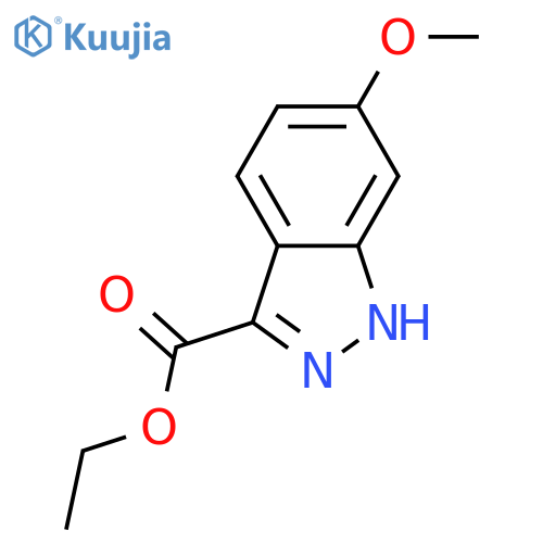 Ethyl 6-methoxy-1H-indazole-3-carboxylate structure