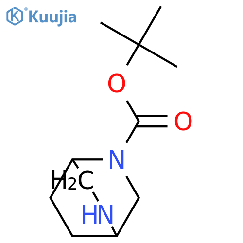 tert-butyl 2,5-diazabicyclo[2.2.2]octane-2-carboxylate structure