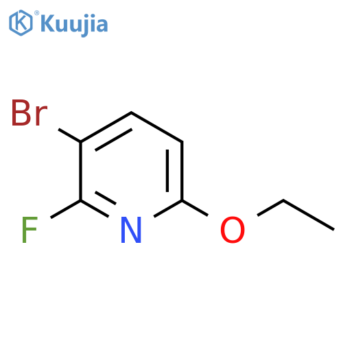 3-Bromo-6-ethoxy-2-fluoropyridine structure