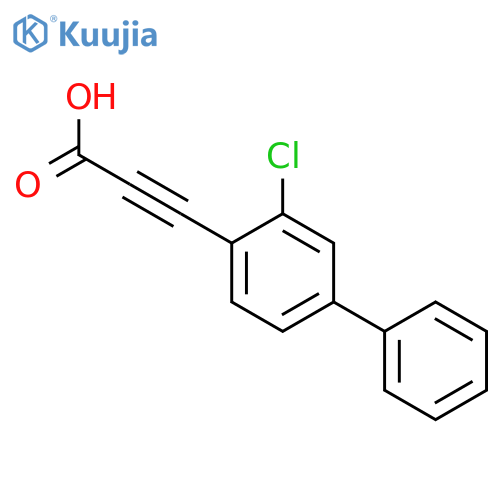 2-PROPYNOIC ACID, 3-(3-CHLORO[1,1'-BIPHENYL]-4-YL)- structure