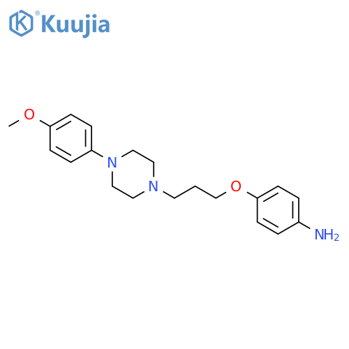 4-{3-[4-(4-methoxyphenyl)piperazin-1-yl]propoxy}aniline structure