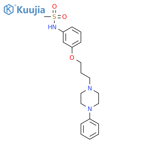 N-{3-[3-(4-phenylpiperazin-1-yl)propoxy]phenyl}methanesulfonamide structure