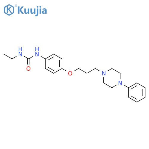 1-ethyl-3-{4-[3-(4-phenylpiperazin-1-yl)propoxy]phenyl}urea structure