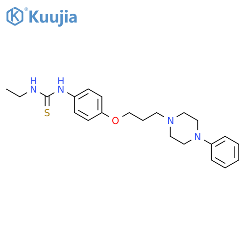1-ethyl-3-{4-[3-(4-phenylpiperazin-1-yl)propoxy]phenyl}thiourea structure