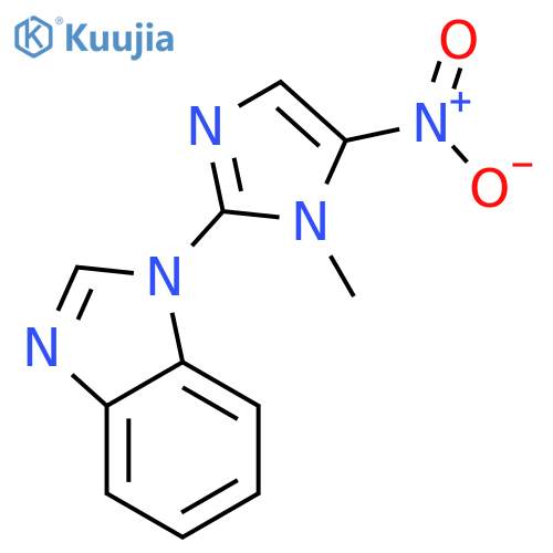1H-BENZIMIDAZOLE, 1-(1-METHYL-5-NITRO-1H-IMIDAZOL-2-YL)- structure