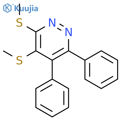 PYRIDAZINE, 3,4-BIS(METHYLTHIO)-5,6-DIPHENYL- structure