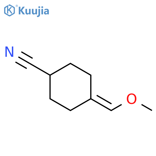 4-(methoxymethylidene)cyclohexane-1-carbonitrile structure