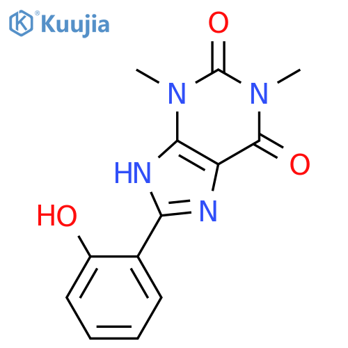 1H-Purine-2,6-dione, 3,7-dihydro-8-(2-hydroxyphenyl)-1,3-dimethyl- structure