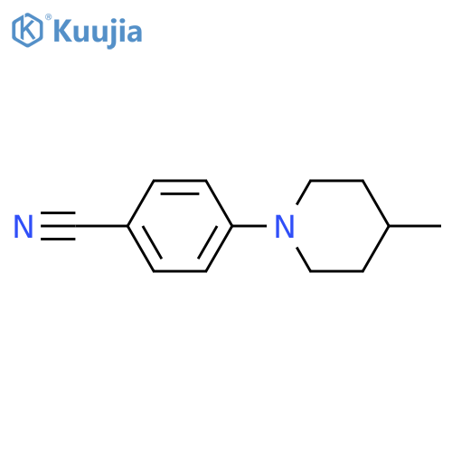 4-(4-methylpiperidin-1-yl)benzonitrile structure