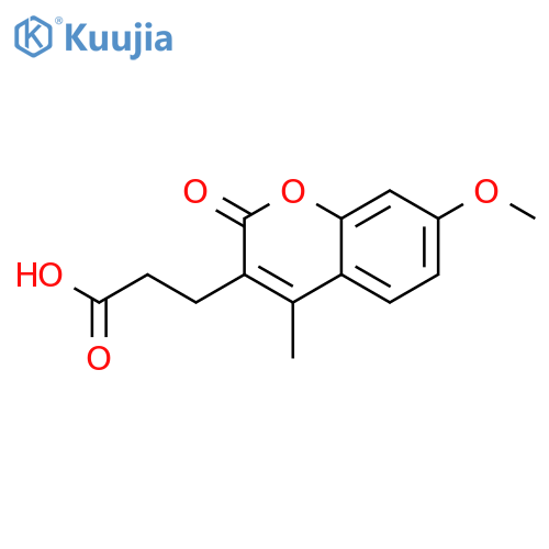 3-(7-METHOXY-4-METHYL-2-OXO-2H-CHROMEN-3-YL)PROPANOIC ACID structure