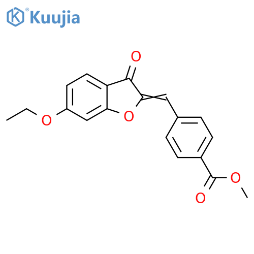 (Z)-methyl 4-((6-ethoxy-3-oxobenzofuran-2(3H)-ylidene)methyl)benzoate structure