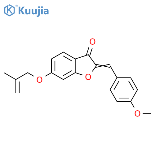 (2Z)-2-(4-methoxyphenyl)methylidene-6-(2-methylprop-2-en-1-yl)oxy-2,3-dihydro-1-benzofuran-3-one structure