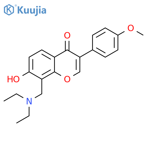 8-(diethylamino)methyl-7-hydroxy-3-(4-methoxyphenyl)-4H-chromen-4-one structure