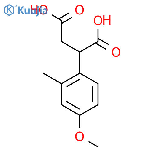 2-(4-methoxy-2-methylphenyl)butanedioic acid structure
