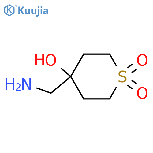 4-(aminomethyl)-4-hydroxy-1λ?-thiane-1,1-dione structure