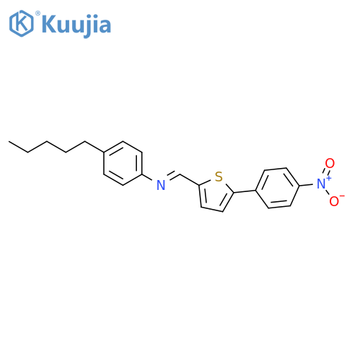 BENZENAMINE, N-[[5-(4-NITROPHENYL)-2-THIENYL]METHYLENE]-4-PENTYL- structure