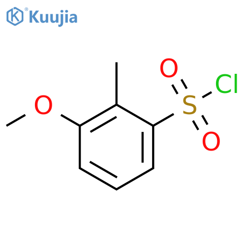 3-methoxy-2-methylbenzene-1-sulfonyl chloride structure