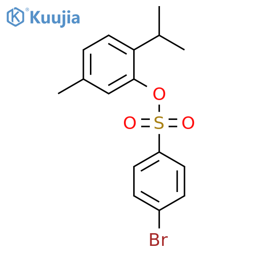 5-methyl-2-(propan-2-yl)phenyl 4-bromobenzene-1-sulfonate structure