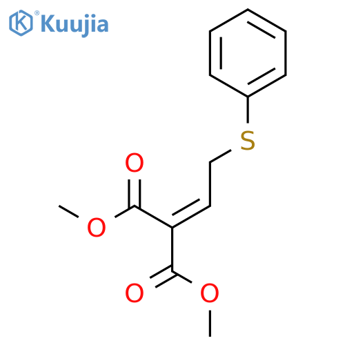 PROPANEDIOIC ACID, [2-(PHENYLTHIO)ETHYLIDENE]-, DIMETHYL ESTER structure