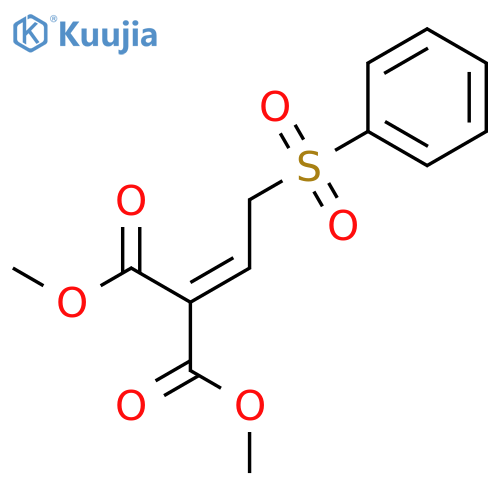 Propanedioic acid, [2-(phenylsulfonyl)ethylidene]-, dimethyl ester structure