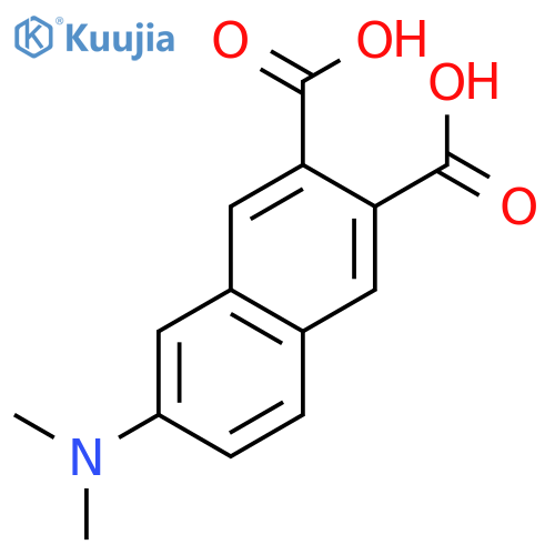 2,3-Naphthalenedicarboxylic acid, 6-(dimethylamino)- structure